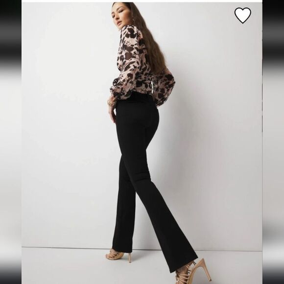 EUC WHBM Black Skinny Flare Jeans - Picture 2 of 10